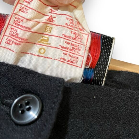 Collections Internationale Wool Dress Pants Women's 10 Black Pockets Retro Zip - Picture 7 of 13